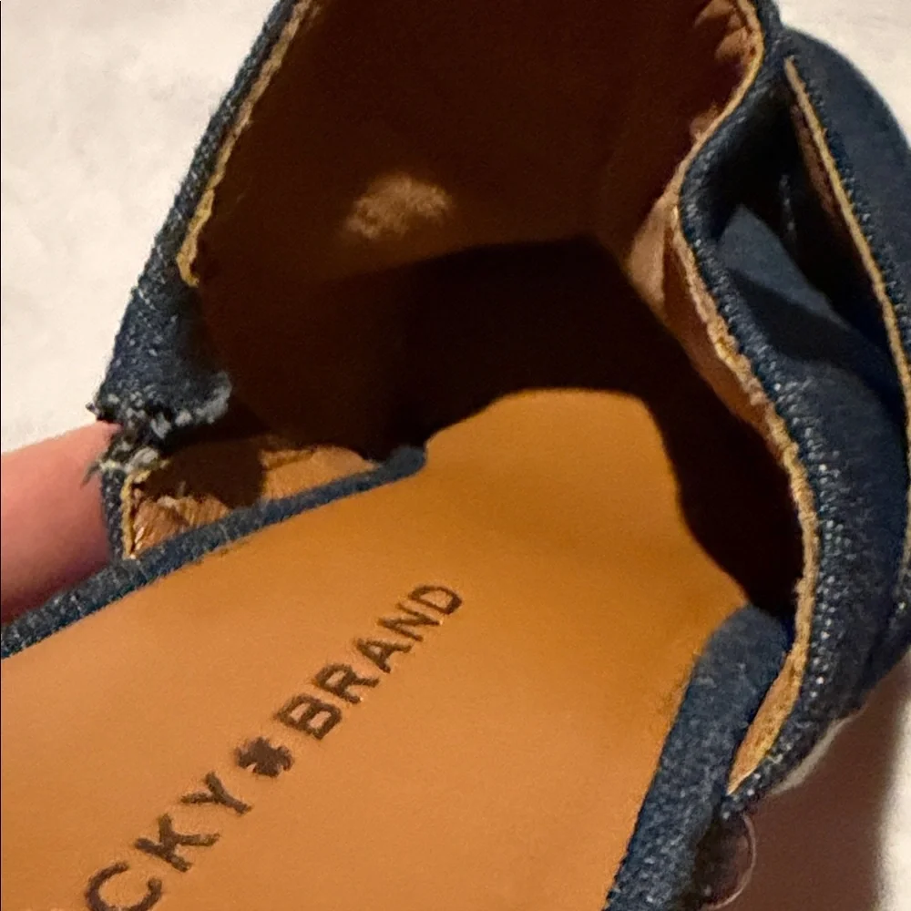 Lucky Brand Women's Denim Blue Mules - Picture 10 of 10